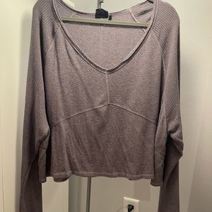 Grey cropped sweater - urban outfitters